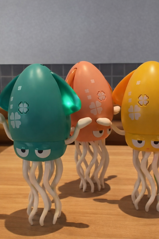 Rechargeable Dancing Squid Toy for Kids | Musical Crawling Octopus with LED Lights | Tummy Time Floor Toy for 3–6 Year Old Boys & Girls