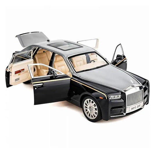 1:32 Scale Rolls Royce Phantom Pull Back Toy Car with Openable Doors, Lights & Music – Premium Die-Cast Model for Kids