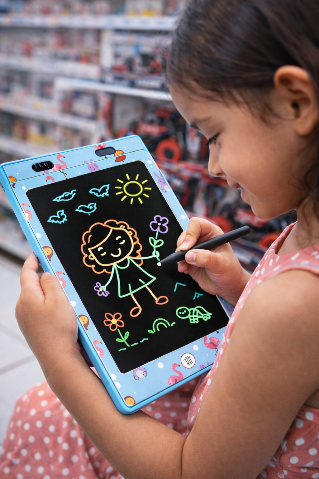 Kids LCD Writing Tablet | Colorful Drawing Pad for Kids | Reusable Digital Slate with Stylus