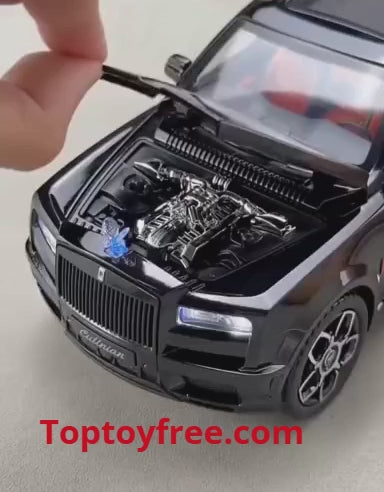 1:32 Scale Rolls Royce Phantom Pull Back Toy Car with Openable Doors, Lights & Music – Premium Die-Cast Model for Kids